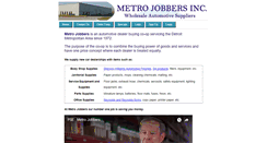 Desktop Screenshot of metrojobbers.com