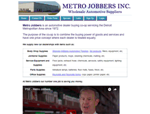 Tablet Screenshot of metrojobbers.com